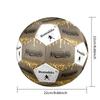 Ronaldo's Golden Marble Texture Soccer Ball Size 5 Football Machine Sewn Indoor/Outdoor Training and Matches Ideal for Soccer Enthusiasts