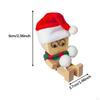 Shaking Feet Wooden Doll Ornament Auto Accessories for Home Decor