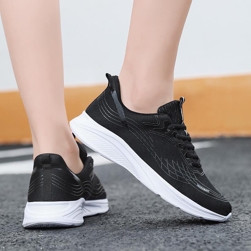 Женская повседневная обувь, модные дышащие прогулочные туфли на плоской подошве с сеткой, женские кроссовки 2024, спортивная вулканизированная обувь, белая женская обувь