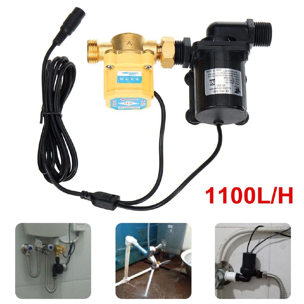 DC 6v -24V 80-800cm Water Pump Solar Water Heater Booster Machine Ceramic Pump Shaft Motor Rushless Water Pump Flow Switch