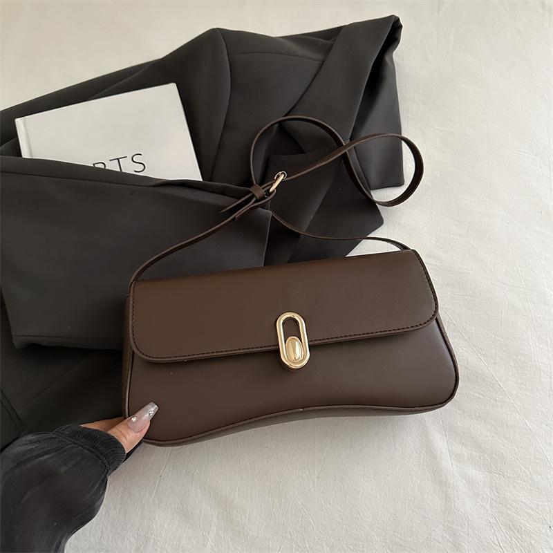 Французская индивидуальность трендовая сумка подмышку 2025 новая сумка через плечо модный минималистичный стиль ретро элегантная сумка в иностранном стиле