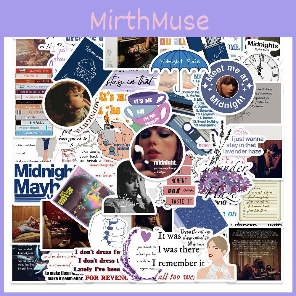 50 шт. Поп-королева полуночи Тейлор Свифт Новый альбом Midnights Наклейки Нордический стиль