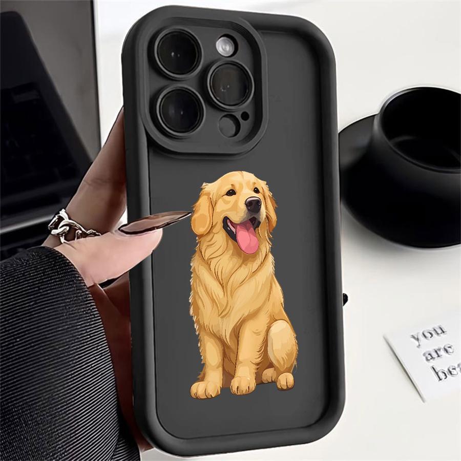Чехол для телефона с дизайном милого щенка, совместимый с iPhone 17, 16, 15, 14, 13, 12, 11 Pro/Max/Plus, Ударопрочный и долговечный