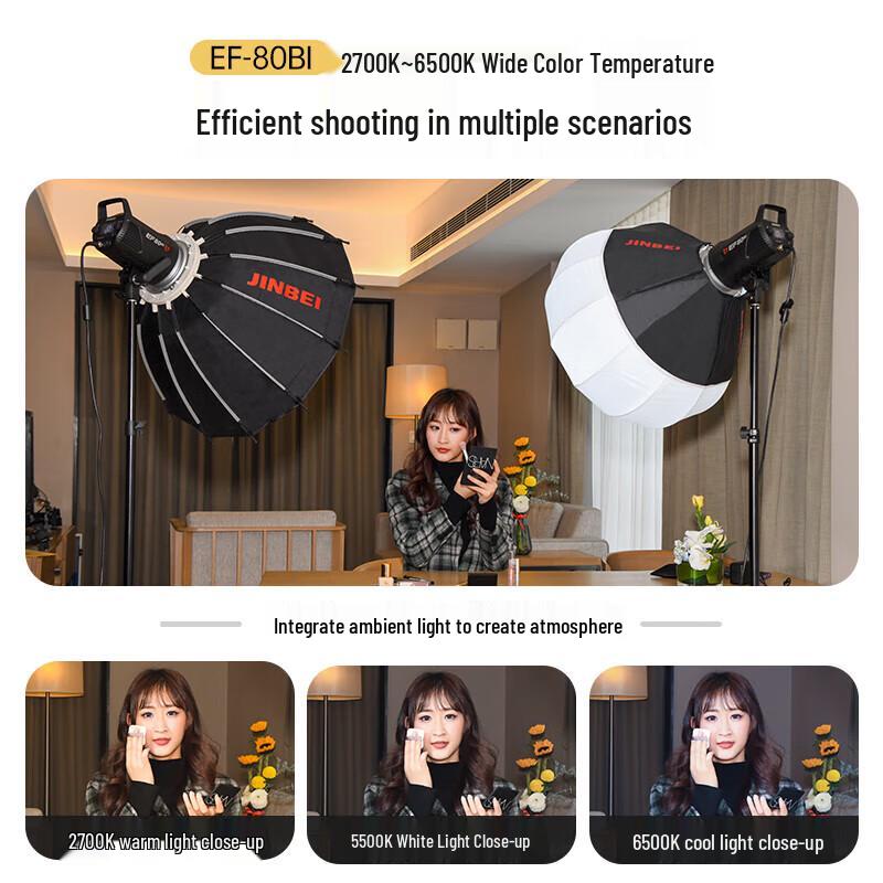 JINBEI EF80/80BI LED Photography Fill Light