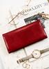 Women's leather wallet PTN 1680177-TVT-6554 Red