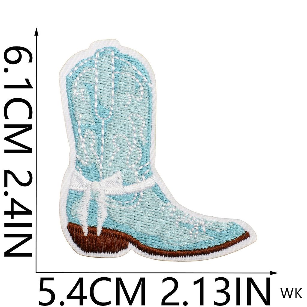 2025 New Patches 10 Pcs Blue Seashell Crab Embroidered Patches Iron On Clothing Hat Bag Shoe Repair Phone Gift Box Decor DIY