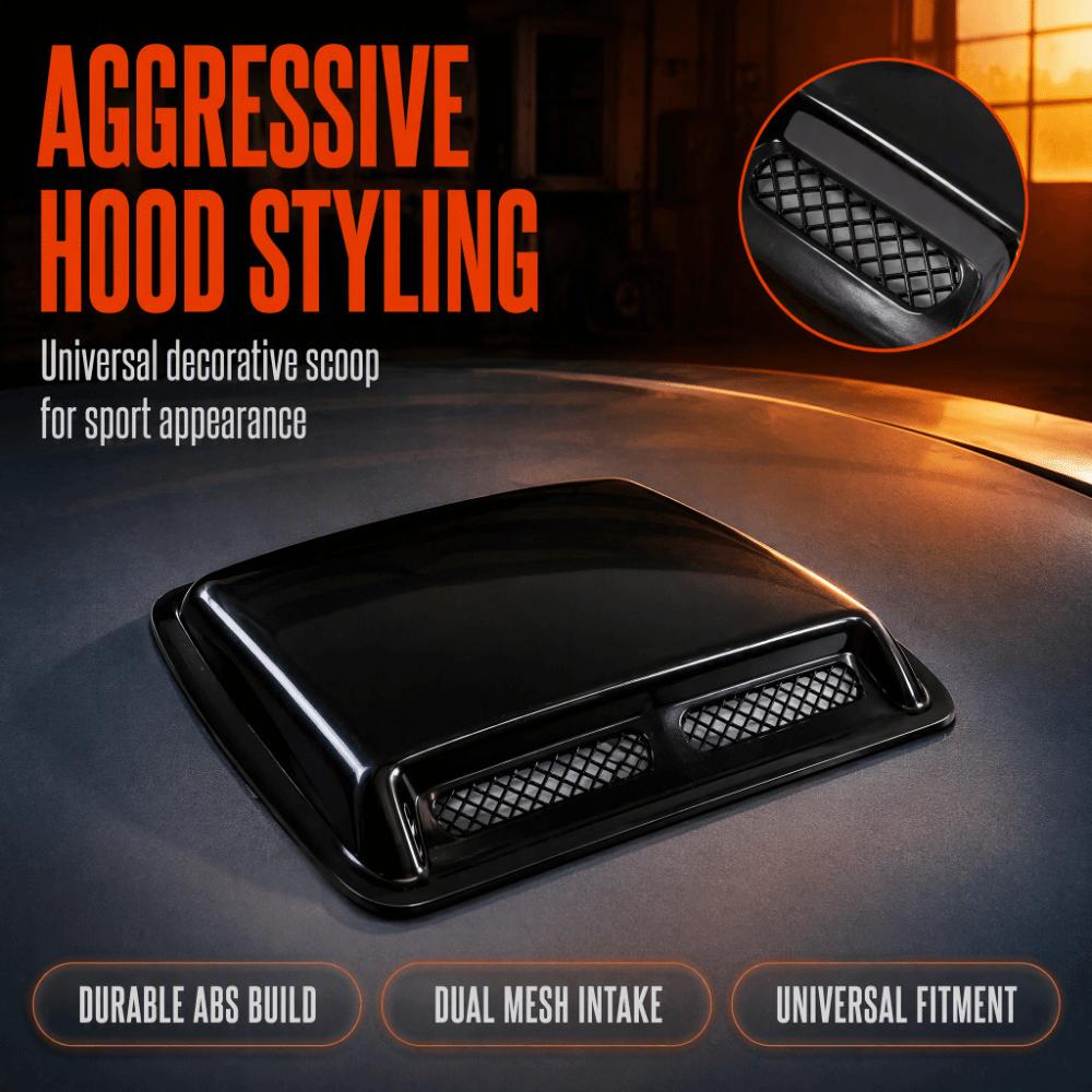 ABS Hood Scoop Vent Decorative Exterior Trim Handy Air Intake Covers Bonnet Appearance Upgrade