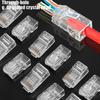 10/50PC RJ45 Ethernet Cables Module Plug Network Connector Trident Chip Network Wire Head for Ethernet Cable Gigabit Hetwork