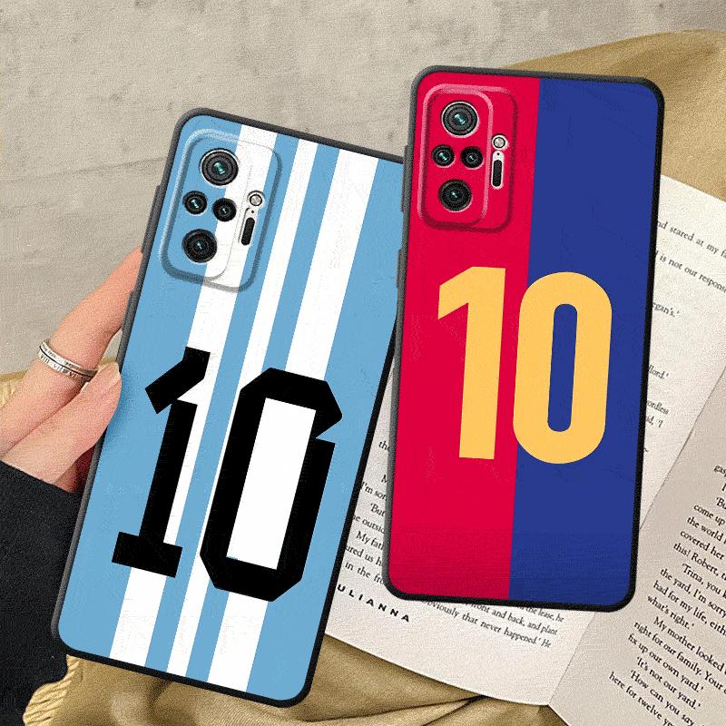 Крутой чехол для телефона с футбольным номером Xiaomi Для Redmi 9 9A 9i 9C 9T 10 2022 10C 10A 12 12C 13C 14C K40 Pro A1 A2 Plus A3x A4 Чехол