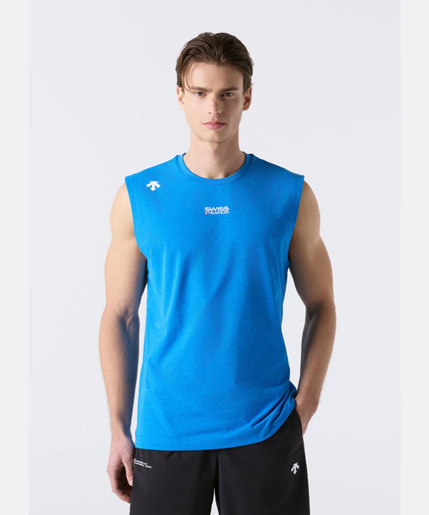 DESCENTE Swiss Triathlon Sleeveless Blue Sr221Ist53 (B Type)