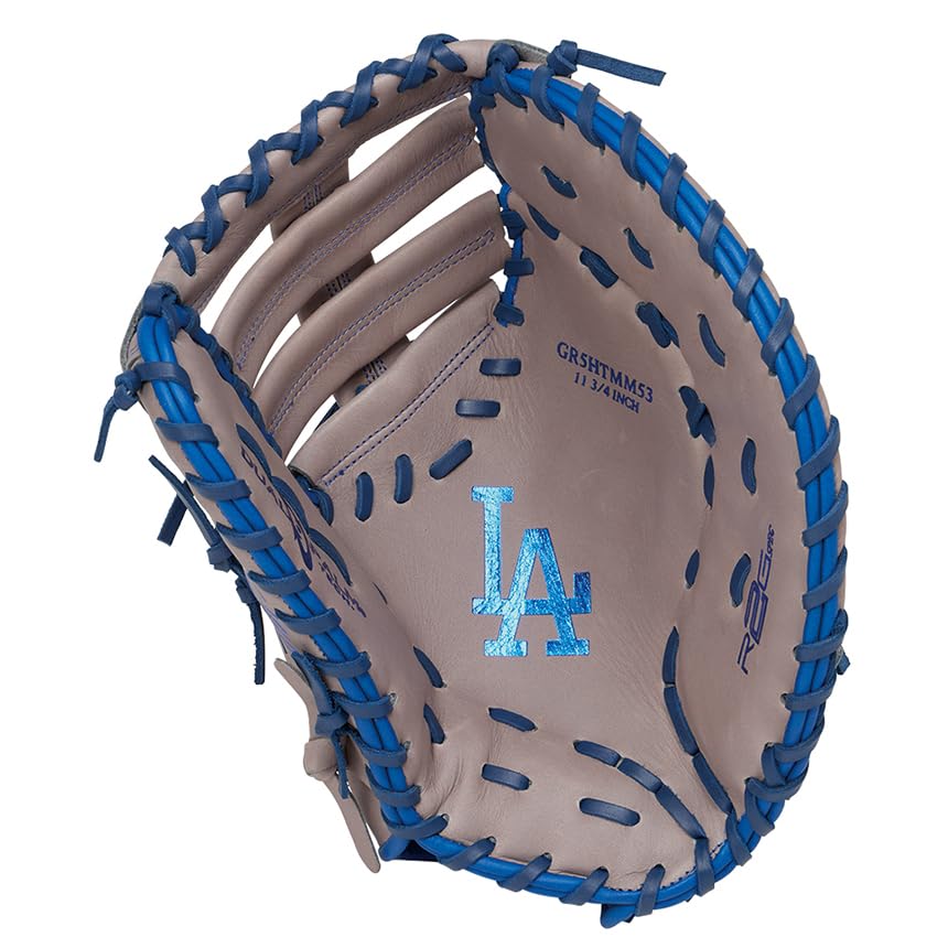 Rawlings Бейсбольная перчатка HYPER TECH MLB TEAM First Dodgers для броска, мягкая, GR5HTMM53, база, 2, 11,75 дюйма, для правой руки