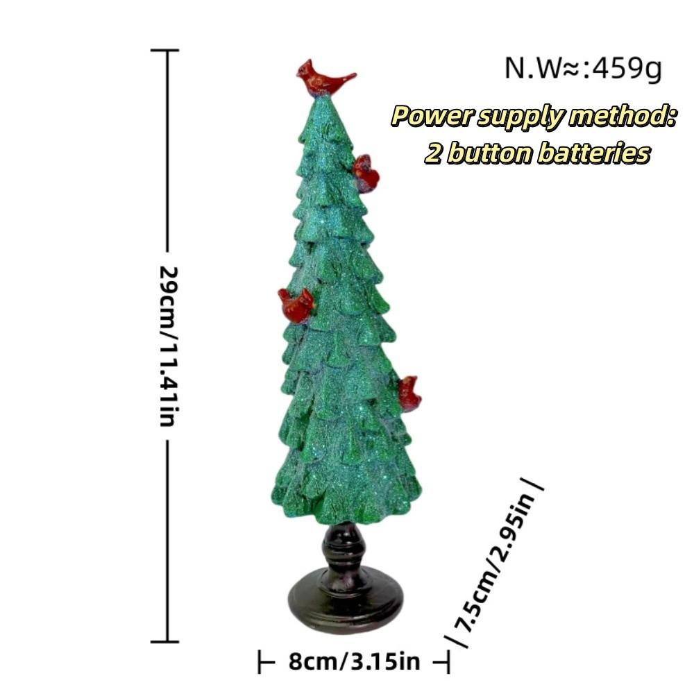 Built-In Light Santa Claus Figurine Resin Christmas Figurines Standing Christmas Figurines  Home