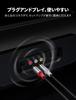 KAYQINHO Hi-Fi Стерео Аудио Кабель 2RCA на 2RCA, 1м, Позолоченный