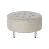 Banc Banquette - DKD Home Decor - Polyester Et Bois MDF - Beige - Style Contemporain - Intérieur