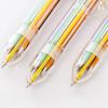 Отличная многоцелевая пластиковая 8-цветная гелевая ручка нажимного типа, школьные принадлежности, шариковая ручка