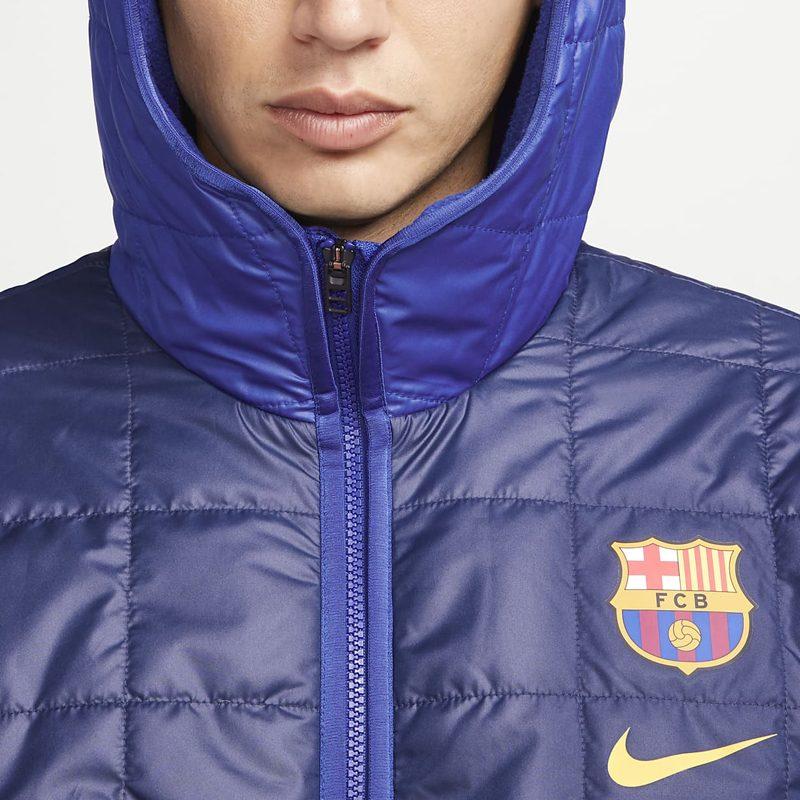 Nike Пуховик Barcelona Мужской Темно-синий DM0607-451