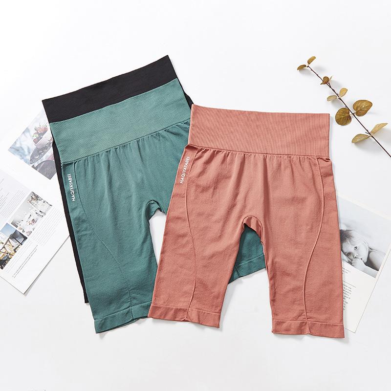 Шорты для тренировок с высокой талией, бесшовные шорты для фитнеса и йоги, шорты для бега для йоги, спортивные женские леггинсы для спортзала