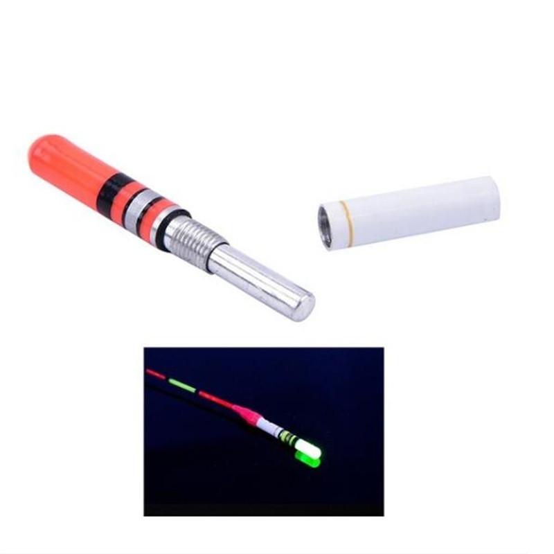Электронный светящийся плавающий светодиодный поплавок на батарейках для темной воды ночной рыбалки светящаяся палка