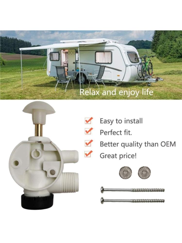 Toilet Flush Valves Assembly 385314349 - Campers, Trailer, Boats, & RVs Toilet Repair Kit for Sealand Vacuflush