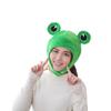 Funny Big Frog Eyes Cartoon Plush Hat Toy Green Headgear Cosplay Cap Cap Casual Festival Ears C P1Z8