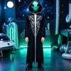 Костюм Инопланетная Тень для Детей с Напечатанным Дизайном для Хэллоуина и Сценических Выступлений