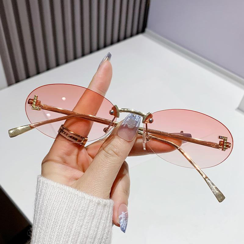 Безрамные овальные солнцезащитные очки премиум-класса с индивидуальным дизайном, Same Sunglasses Sunglasses