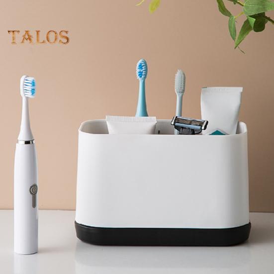 Ящик для хранения зубных щеток, большая емкость, экономия места, стабильное основание, практичный органайзер для электрических зубных щеток, подставка для хранения, принадлежности для ванной комнаты