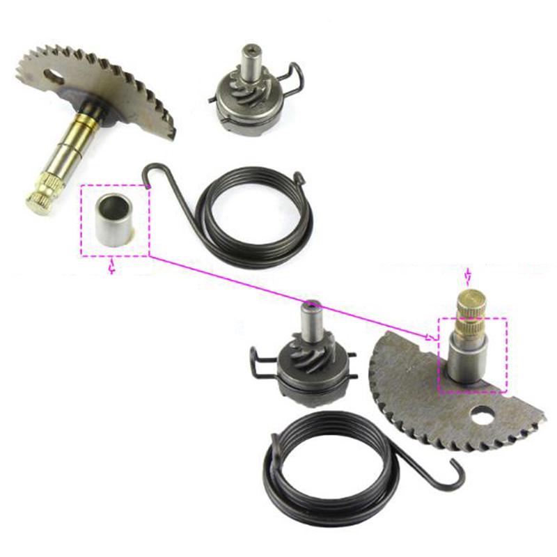 Для 50Cc Gy6 139Qmb Scooter Atv Kick Start Kit Полный зубчатый вал Пружинная шестерня