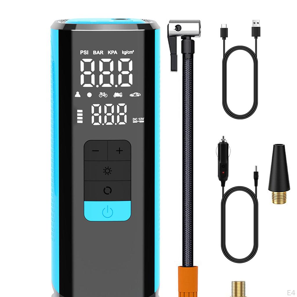Автомобильный насос для накачивания шин 6000 мАч Электрический воздушный насос для шин Велосипедов Мячей Велосипеда