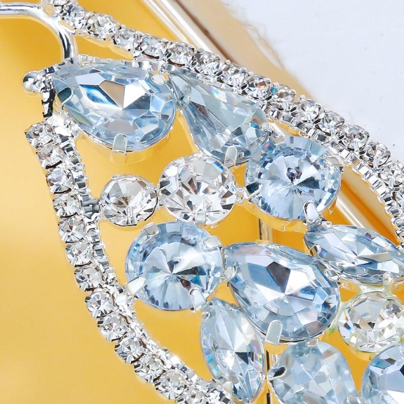 Оправа для очков со стразами без линз, блестящее украшение для лица, хрустальная оправа для очков для женщин, девочек, оправа для солнцезащитных очков