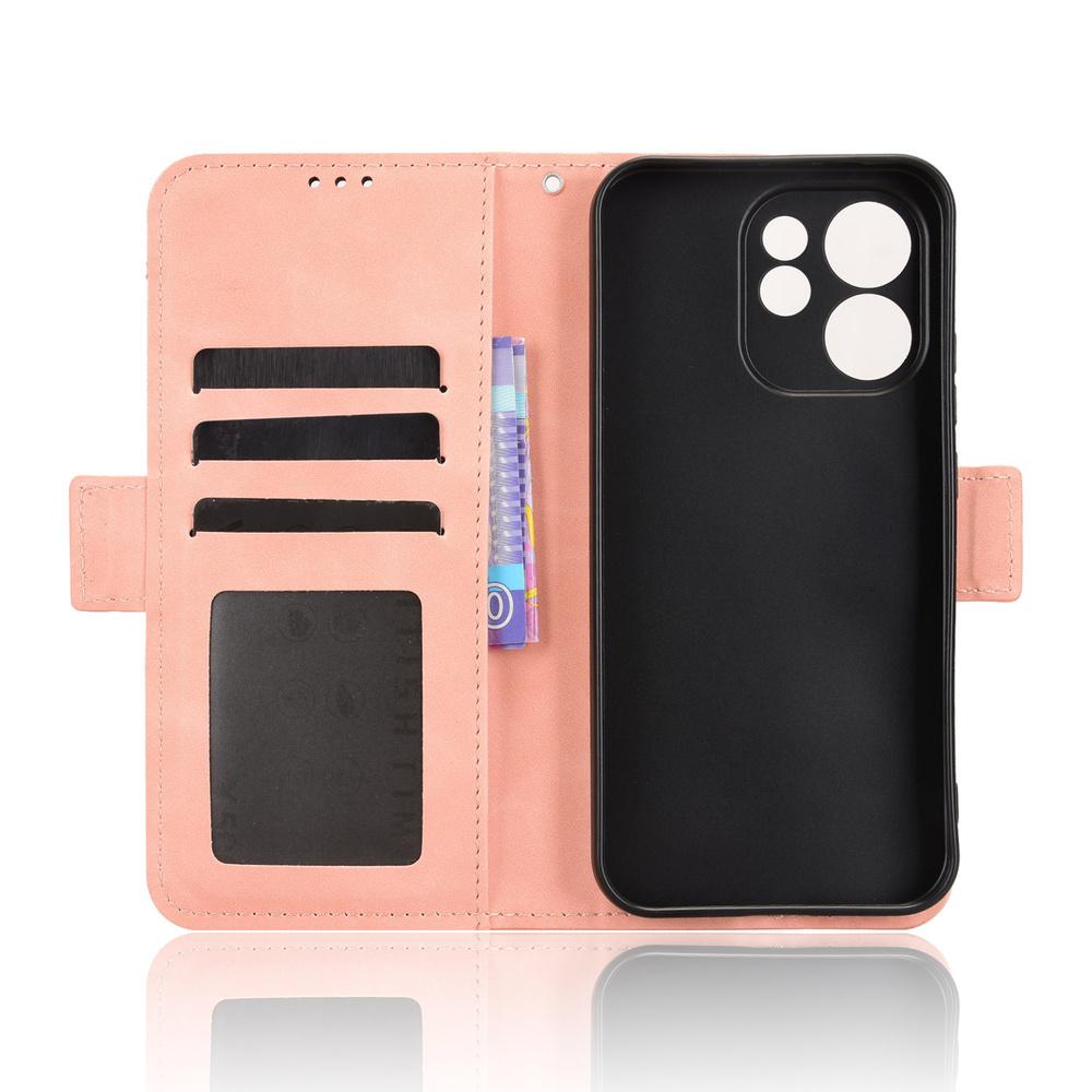 Flip Case for Oppo Reno 15 F / 15 FS, Card Slot, Pink