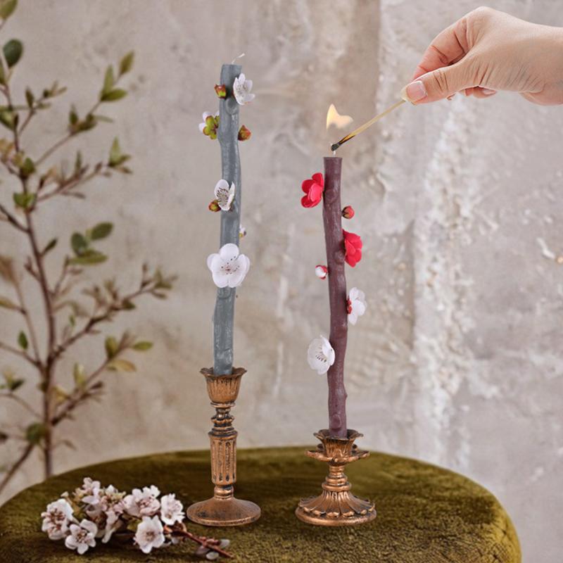 1шт украшения новые поступления силиконовые формы креативные ароматические свечи формы украшения дома моделирование растений ветка дерева