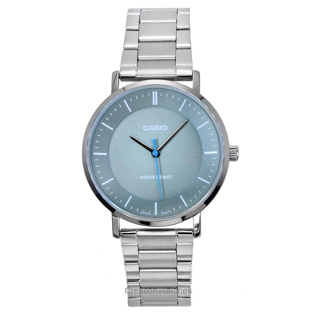 Casio Standard Analog Stainless Steel Grey Dial Quartz MTP-VT04D-8E Men's Watch