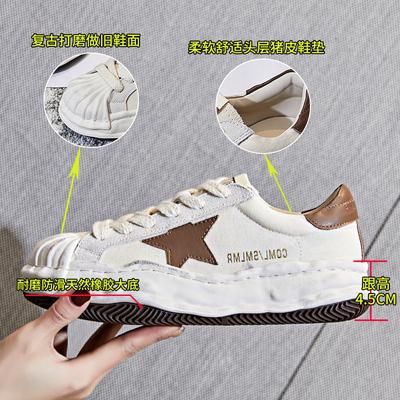 Маленькие белые туфли из коровьей кожи, женские, весна 2025, новые женские туфли на платформе, женские туфли из натуральной кожи, растворяющиеся туфли