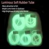 Светящаяся трубка для рыбалки Bimoo, белая трубка из мягкой резины с защитой от намотки, светящаяся трубка для ночной рыбалки
