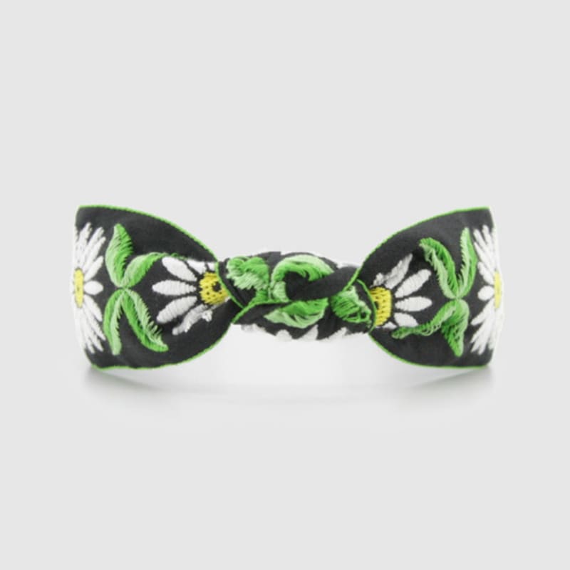 ЛАЛА Зеленый Цветок Богемный Импортный Ободок для Волос