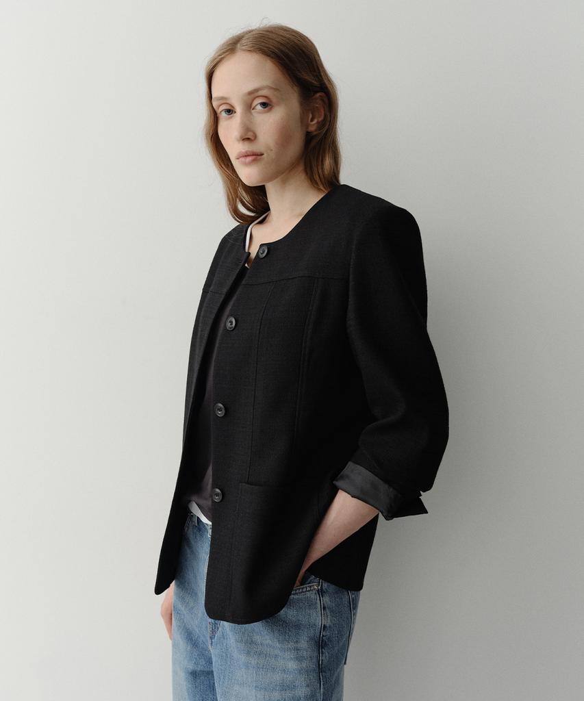 Eaah Vell Tweed Jacket (Black)