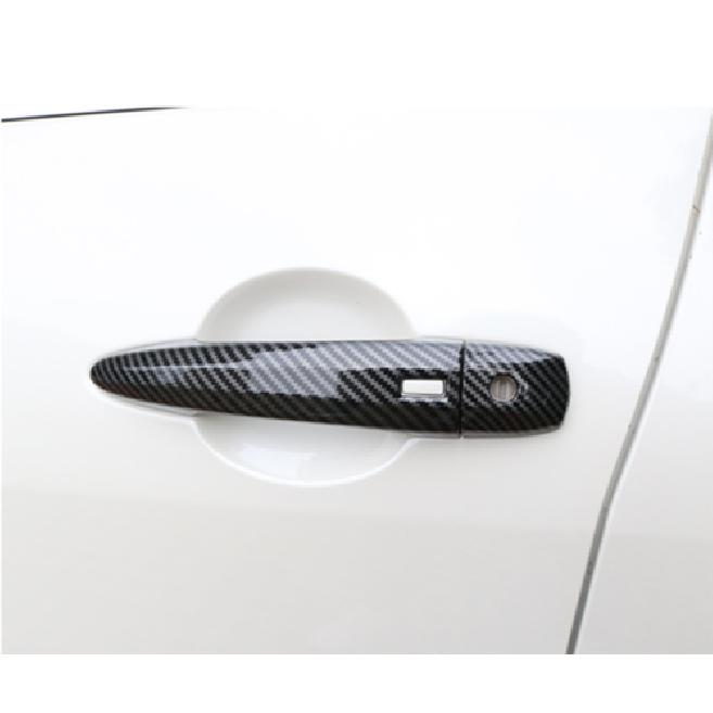 For Nissan Rogue - Carbon Fiber Car Exterior Side Door Handle Cover trim