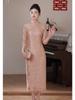 2025 Xi Po Po Elegant Qipao Wedding Dress for Mothers - High-end, Modern, and Versatile for Special Occasions and Daily Wear.
