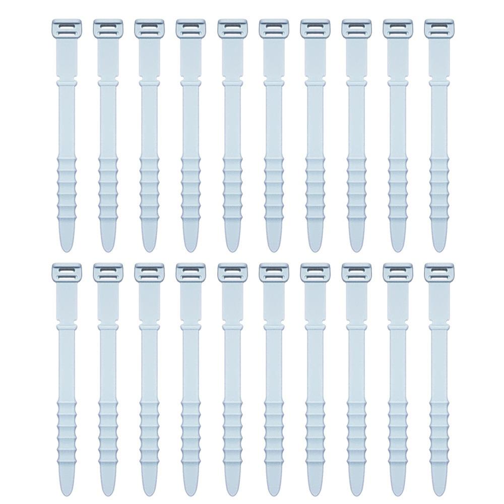 20pcs Cable Management Silicone Cable Ties Multipurpose Cord Organizer Straps  Cable