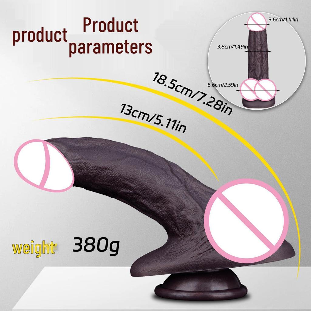 Реалистичный Симулятор Пениса Чернокожего Мужчины Женский Мастурбатор - Мягкий, Толстый, Ручные Движения для Интенсивных Оргазмов