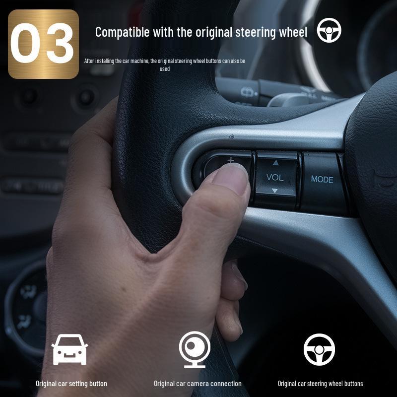 10.1-inch Android GPS Navigation Radio with Wireless CarPlay for Honda Civic 2006-2011, 2GB+32GB.