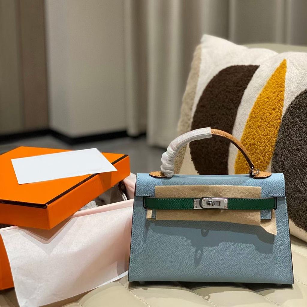 New Genuine Leather Second-generation Bag Mini Bag Palm Print Cowhide Single Shoulder Women's Crossbody Bag Classic Fashionable And Versatile