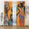 Luxury Kenya Nature African Woman Kids Window Curtains For Children's Bedroom Living Room Bathroom Kicthen Door Hall Home Decor