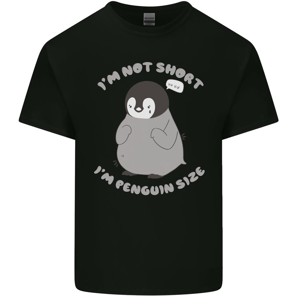 Im Not Short Im Penguine Size Funny Unisexs Light Cotton TShirt