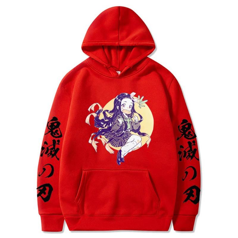 Осень Японская Анимация Принт Мужская Толстовка Бренд Худи Одежда Винтаж Мода Повседневная Унисекс С Длинным Рукавом Пуловеры