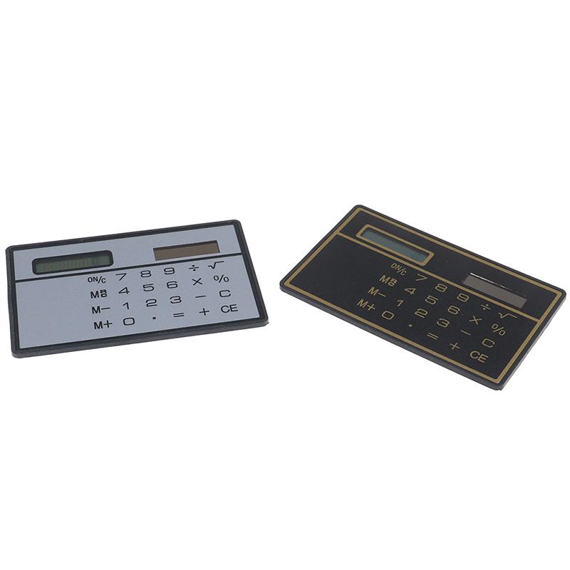 Mini Calculator Credit Card Size Stealth School Cheating Pocket Size 8 Digit