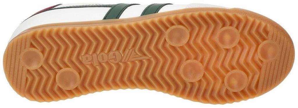 Gola Classics Men's Torpedo Leather Trainers White/evergreen/deep Red