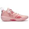 Баскетбольные кроссовки Li Ning Wade Phantom 3 из искусственной кожи, амортизирующие, прочные, среднего размера, мужские баскетбольные кроссовки, солено-розовые ABPS041-6