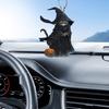Yousheng Подвеска Ведьма-Кошка на Хэллоуин Украшение для Автомобиля со Шнурком Легко Установить Украшение для Подвешивания на Зеркало Заднего Вида в Салоне Автомобиля